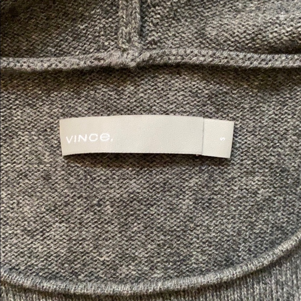 VINCE scrunch sleeve crop hoodie sweater - Picture 5 of 7